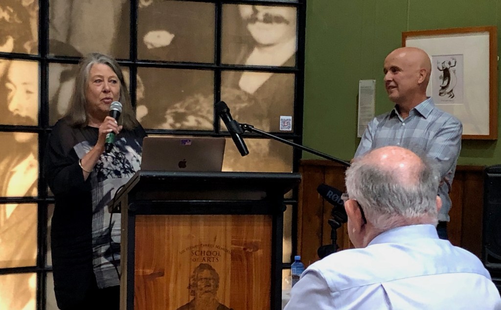 Dianne Barnes moderates the Q&A session